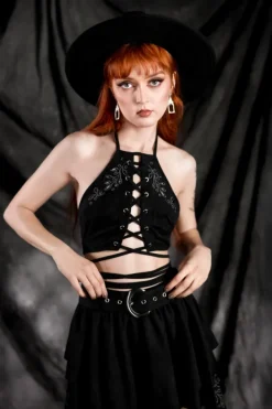 Restyle ACANTHA HALTERNECK TOP
