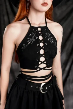 Restyle ACANTHA HALTERNECK TOP