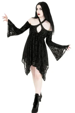 Restyle ARMAROS BURNOUT MINI DRESS