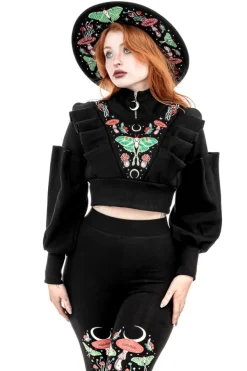 Restyle AUTUMNAL EQUINOX CROPPED SWEATSHIRT
