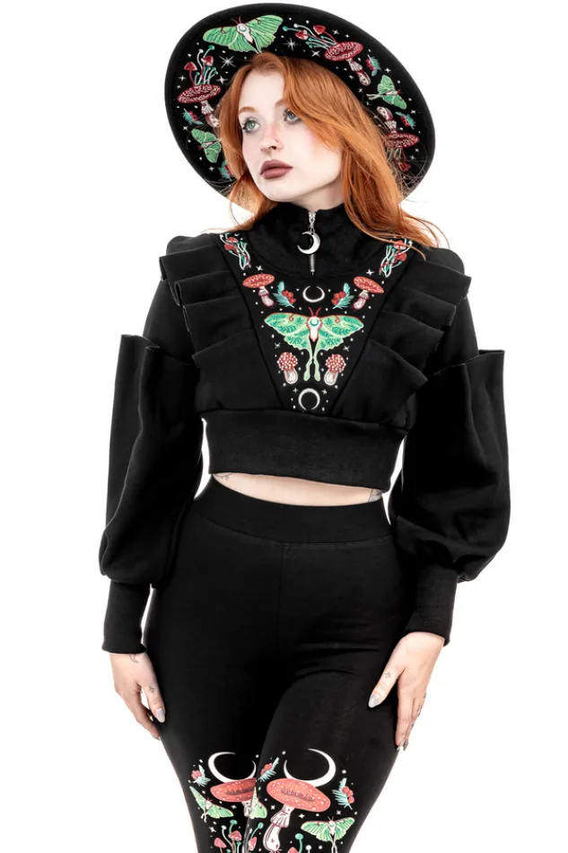 Restyle AUTUMNAL EQUINOX CROPPED SWEATSHIRT