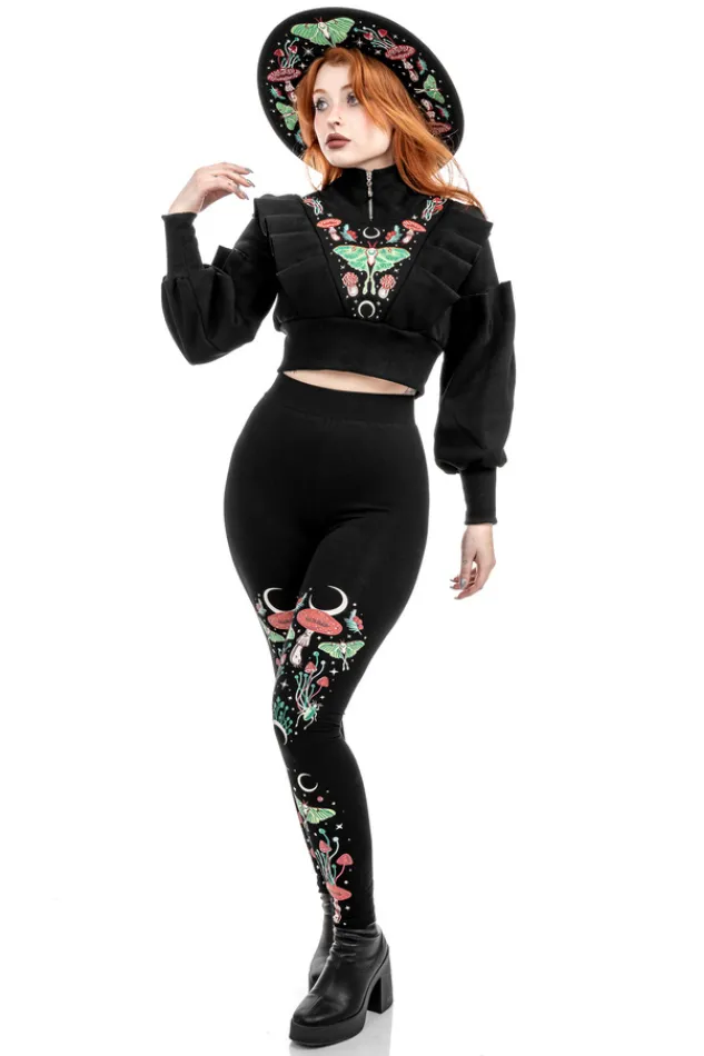 Restyle AUTUMNAL EQUINOX CROPPED SWEATSHIRT