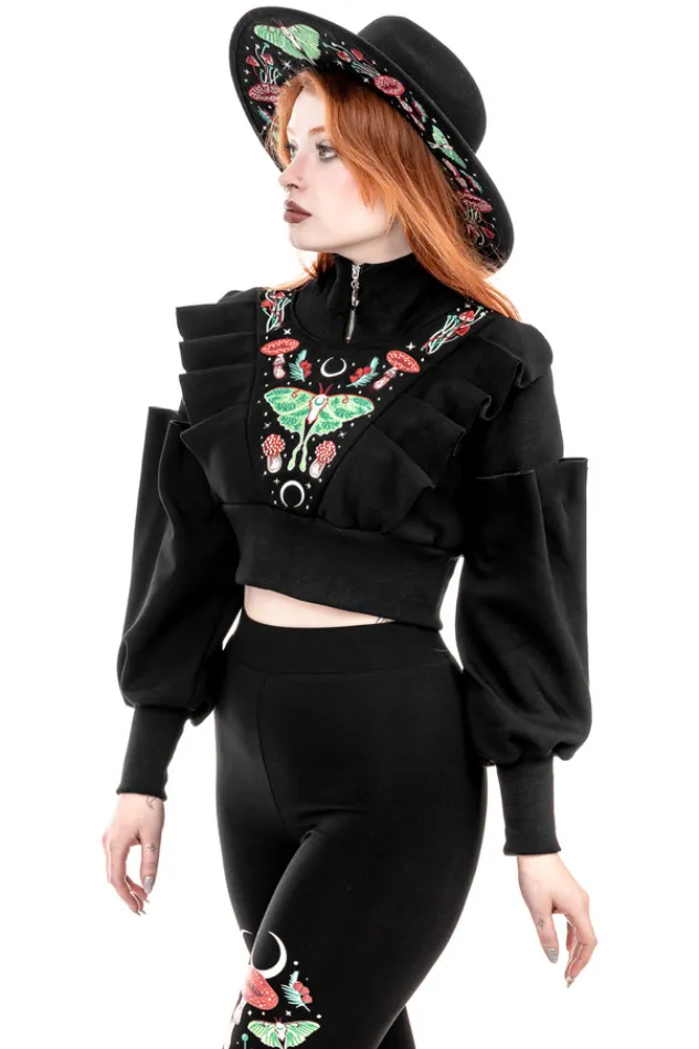 Restyle AUTUMNAL EQUINOX CROPPED SWEATSHIRT