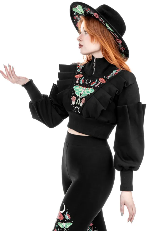 Restyle AUTUMNAL EQUINOX CROPPED SWEATSHIRT