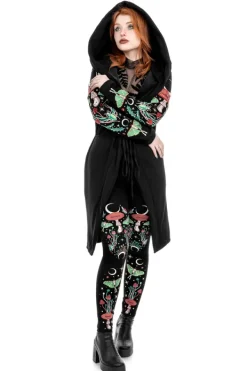Restyle AUTUMNAL EQUINOX HOODIE with embroidery luna moths