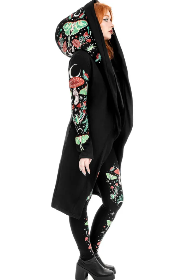 Restyle AUTUMNAL EQUINOX HOODIE with embroidery luna moths