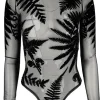 Restyle Black gothic FOREST WITCH MESH FERN BODYSUIT