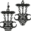 Restyle Black Gothic Fortune Teller Earrings