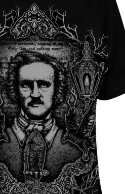 Restyle Black oversized t-shirt EDGAR POE OVERSIZED