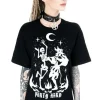 Restyle Black Oversized tshirt Party Hard Devil Dance