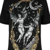 Restyle Black oversized t-shirt succubus LAS FURIAS OVERSIZED