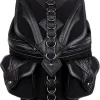 Restyle Black School bag with pockets, 90s backpack "DRAGON BACKPACK"