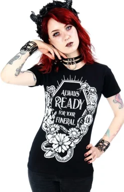 Restyle Black women`s T-shirt Always Ready For Your Funeral