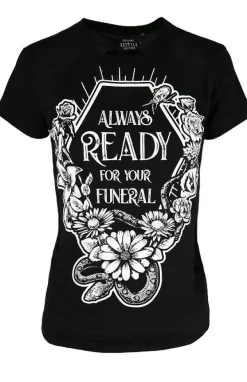 Restyle Black women`s T-shirt Always Ready For Your Funeral