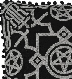Restyle BLAIR BLACK CUSHION Gothic pillowcase dark home decor