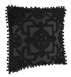 Restyle BLAIR BURNOUT CUSHION Gothic pillowcase boudoir style