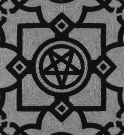 Restyle BLAIR GRAY CUSHION Knitted Gothic pillowcase