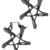 Restyle Broom pentagram silver earrings