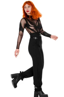 Restyle BUCKLE UP ELEGANT TROUSERS with high waist
