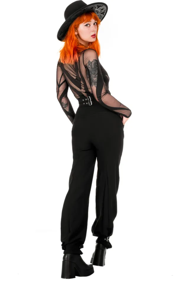 Restyle BUCKLE UP ELEGANT TROUSERS with high waist