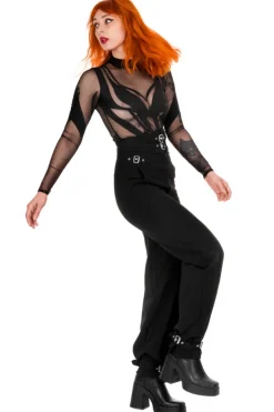 Restyle BUCKLE UP ELEGANT TROUSERS with high waist