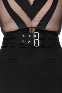 Restyle BUCKLE UP ELEGANT TROUSERS with high waist