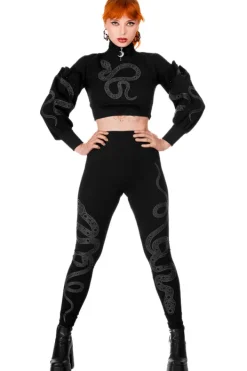 Restyle CATHEDRAL SNAKE CROPPED SWEATSHIRT