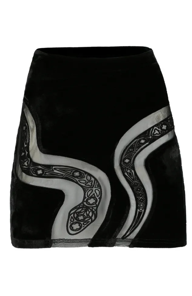 Restyle CATHEDRAL SNAKE MINI SKIRT