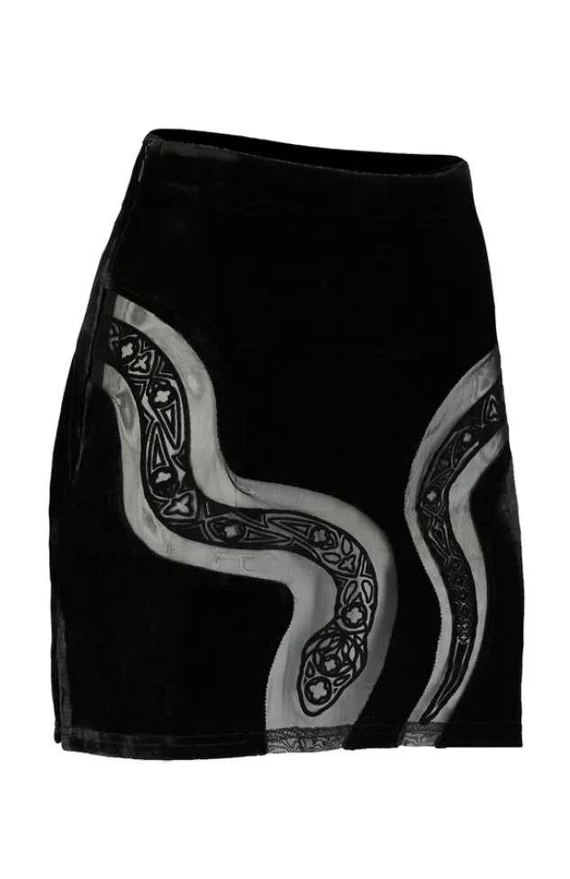 Restyle CATHEDRAL SNAKE MINI SKIRT