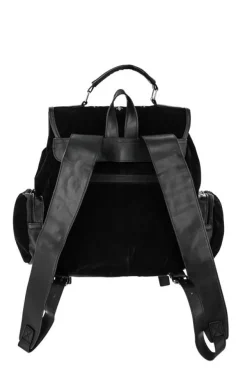 Restyle CRESCENT SQUARE BACKPACK Velvet embroidered