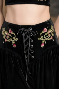 Restyle DARK BOTANY MINI SKIRT