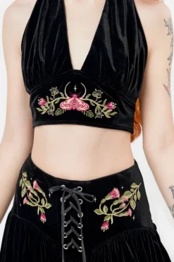 Restyle DARK BOTANY MINI SKIRT