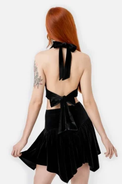 Restyle DARK BOTANY MINI SKIRT