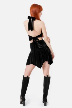 Restyle DARK BOTANY MINI SKIRT