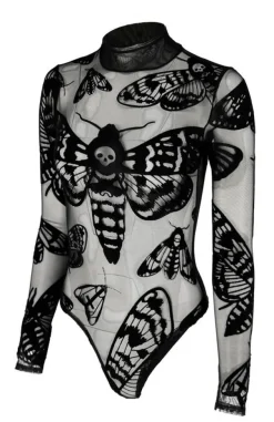 Restyle Death's head Hawkmoth mesh bodysuit