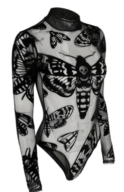 Restyle Death's head Hawkmoth mesh bodysuit