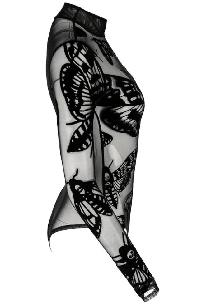 Restyle Death's head Hawkmoth mesh bodysuit