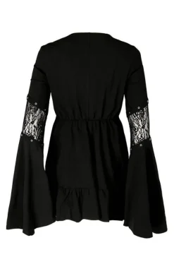 Restyle Eden Black Cotton Floaty Dress