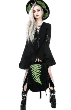 Restyle Eden Black Cotton Floaty Dress