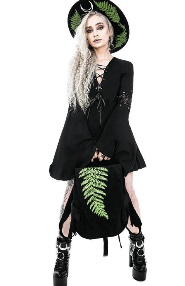 Restyle Eden Black Cotton Floaty Dress