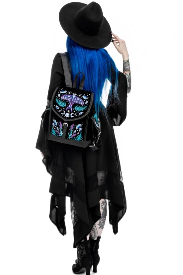 Restyle ENCHANTED FOREST BACKPACK Magical backpack with moth embroidery