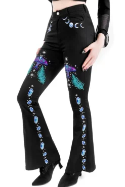 Restyle ENCHANTED FOREST BELL-BOTTOM JEANS