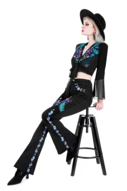 Restyle ENCHANTED FOREST BELL-BOTTOM JEANS