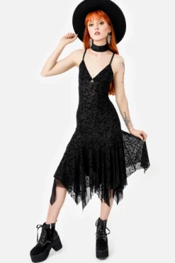Restyle FALLEN LEAVES MIDI DRESS