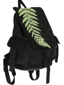 Restyle FERN BACKPACK Vegan suede, forest witch sack