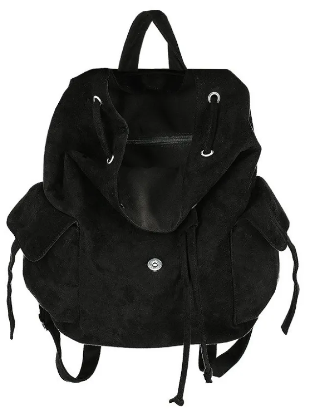 Restyle FERN BACKPACK Vegan suede, forest witch sack