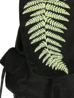 Restyle FERN BACKPACK Vegan suede, forest witch sack