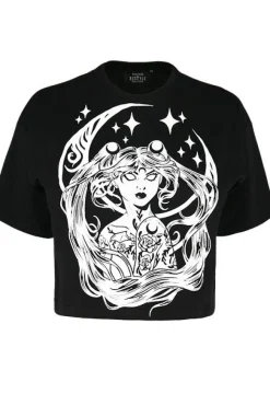 Restyle Gothic blouse, nugoth t-shirt SAILOR MOON CROP TOP