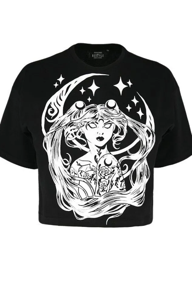 Restyle Gothic blouse, nugoth t-shirt SAILOR MOON CROP TOP