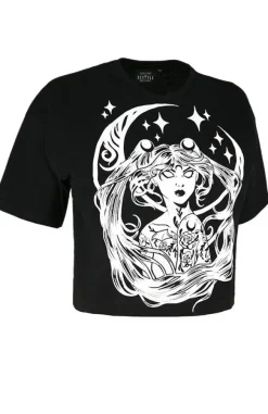 Restyle Gothic blouse, nugoth t-shirt SAILOR MOON CROP TOP